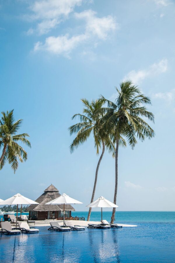 Maldives luxury beach resort